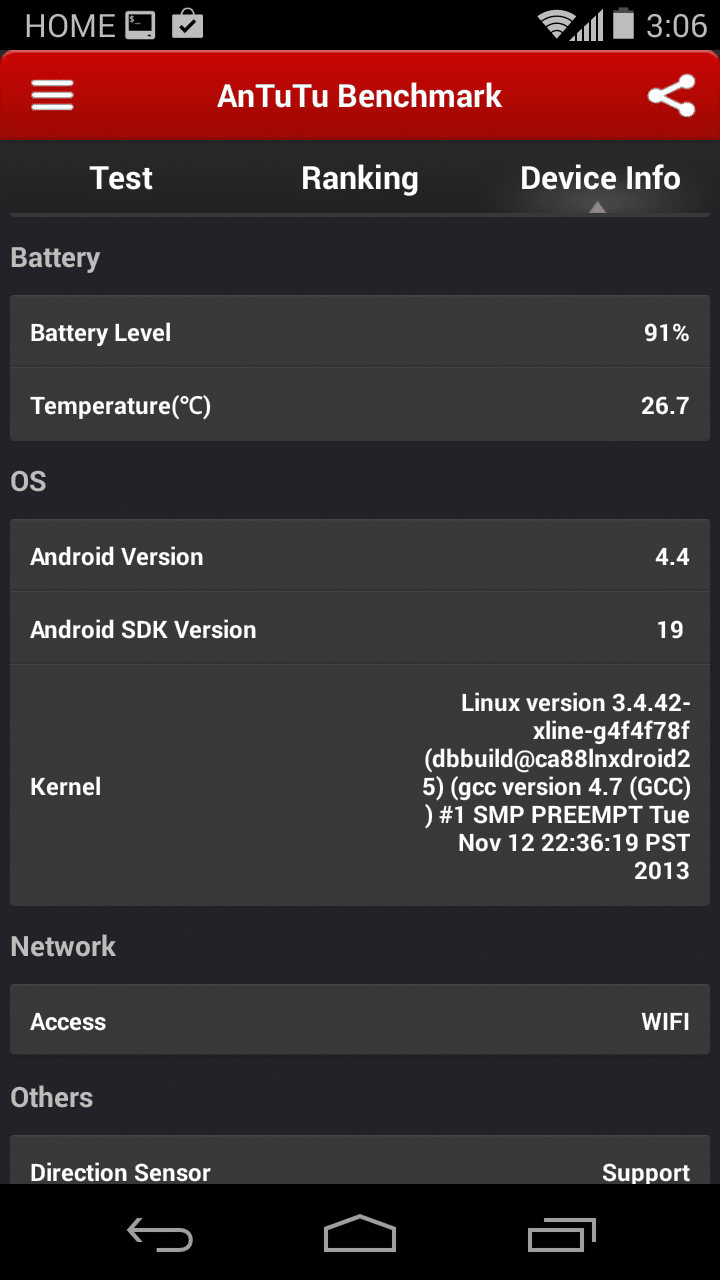 moto x device info screenshot