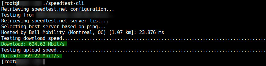 speedtest cli