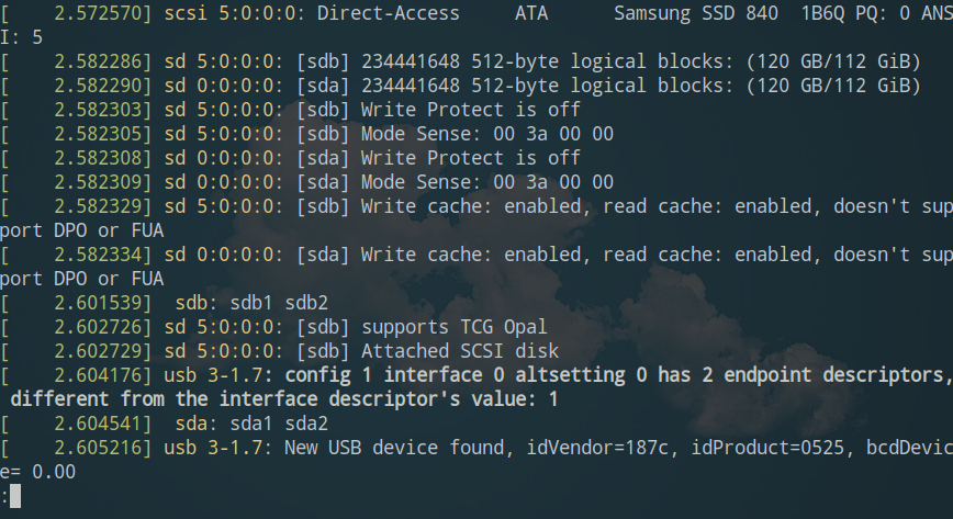 dmesg example dmesg example