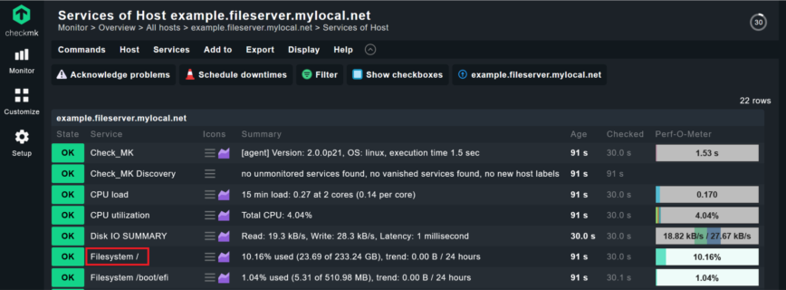 Checkmk hosts