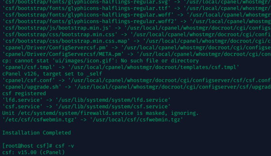How to Keep ConfigServer Firewall (CSF) Running After the Shutdown